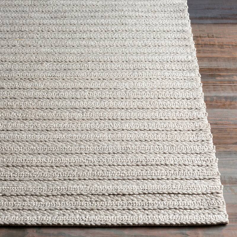 Strick & Bolton Carr Handwoven Viscose & Wool Area Rug