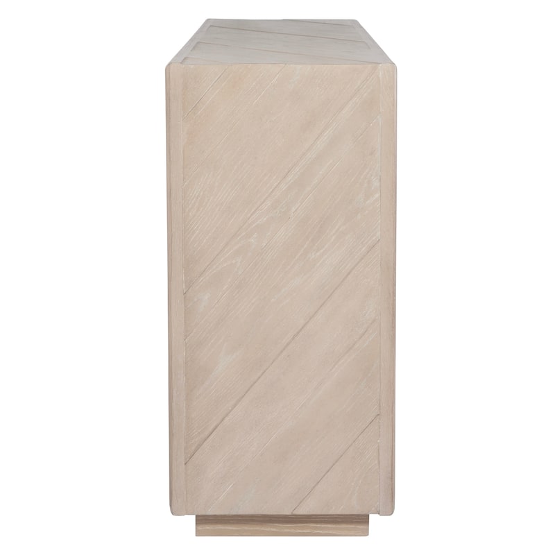Uttermost 24757 Prism 60" Wide Oak Veneer Console Table