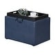 preview thumbnail 30 of 48, Convenience Concepts Designs4Comfort Accent Storage Ottoman with Reversible Tray