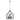 Malin Entry 4-Light Chandelier, 17.5x17.5x29 inches - Black