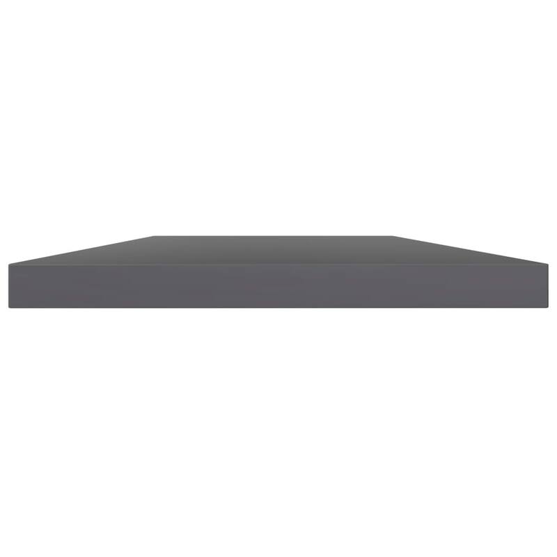 vidaXL Bookshelf Boards 4 pcs High Gloss Gray 39.4"x7.9"x0.6" Chipboard