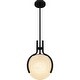 preview thumbnail 3 of 3, Orbit 1-Light Matte Black Pendant Light