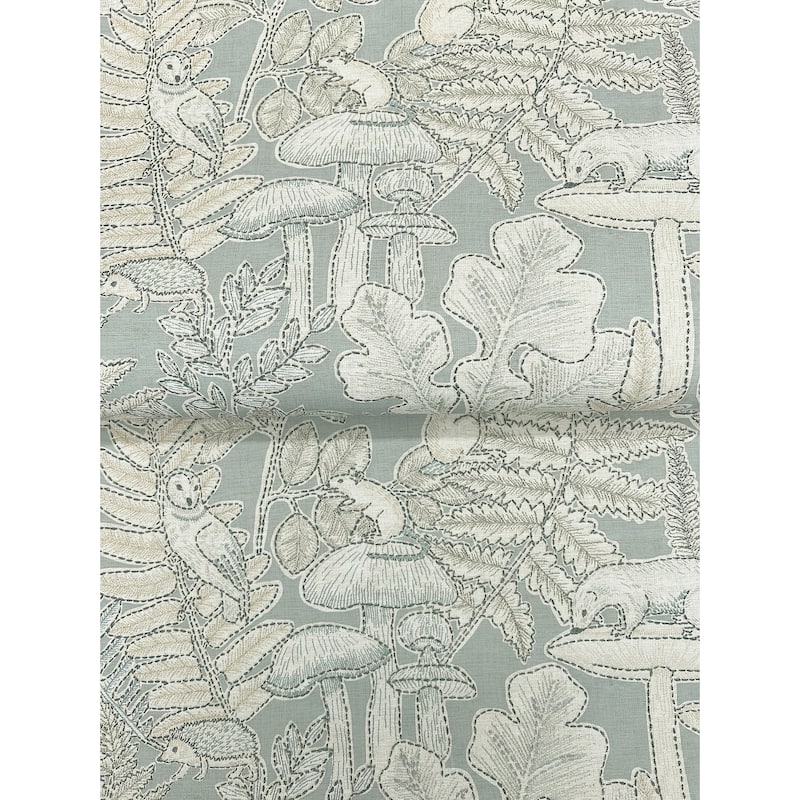 Chesapeake Holt Seafoam Woodland Wallpaper