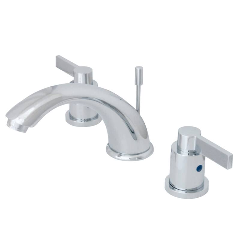 Kingston Brass Nuvo Fusion Widespread Bathroom Faucet - Free Metal Pop - Polished Chrome