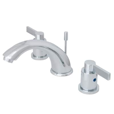 Kingston Brass Nuvo Fusion Widespread Bathroom Faucet - Free Metal Pop