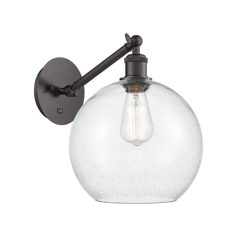 Innovations Lighting Endless Possibilities Ballston - Athens - 1 Light 10" Adjustable Sconce - Arm Adjusts Up and Down - Oil Rubbed Bronze/Seedy