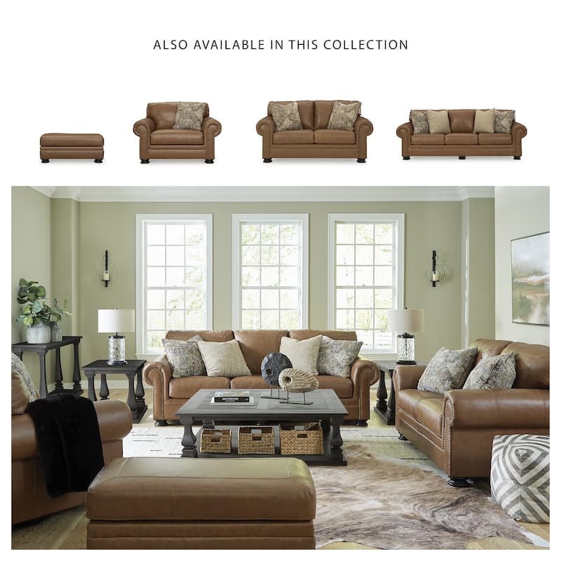 Signature Design by Ashley Carianna Caramel Oversized Chair - 54"W x 40"D x 40"H