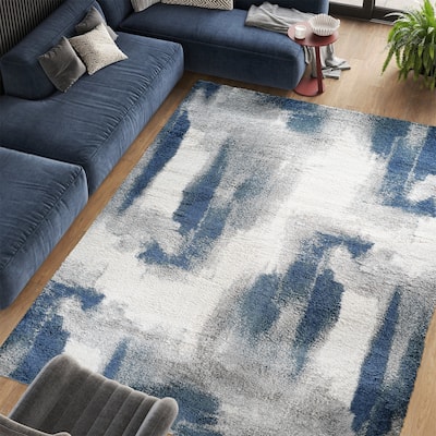 Noori Rug Lux Gordon Abstract Modern 2-inch Thick Shag Rug