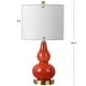 preview thumbnail 61 of 81, Anya 20.5" Mini Glass LED Table Lamp, Gray by JONATHAN Y