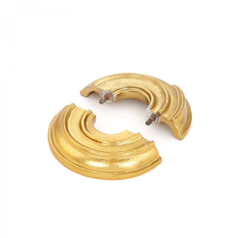 Brass Radiator Flange Spiral 1/2" (IPS) Pipe Flange: 7/8" I D; 3-1/8" OD Renovators Supply