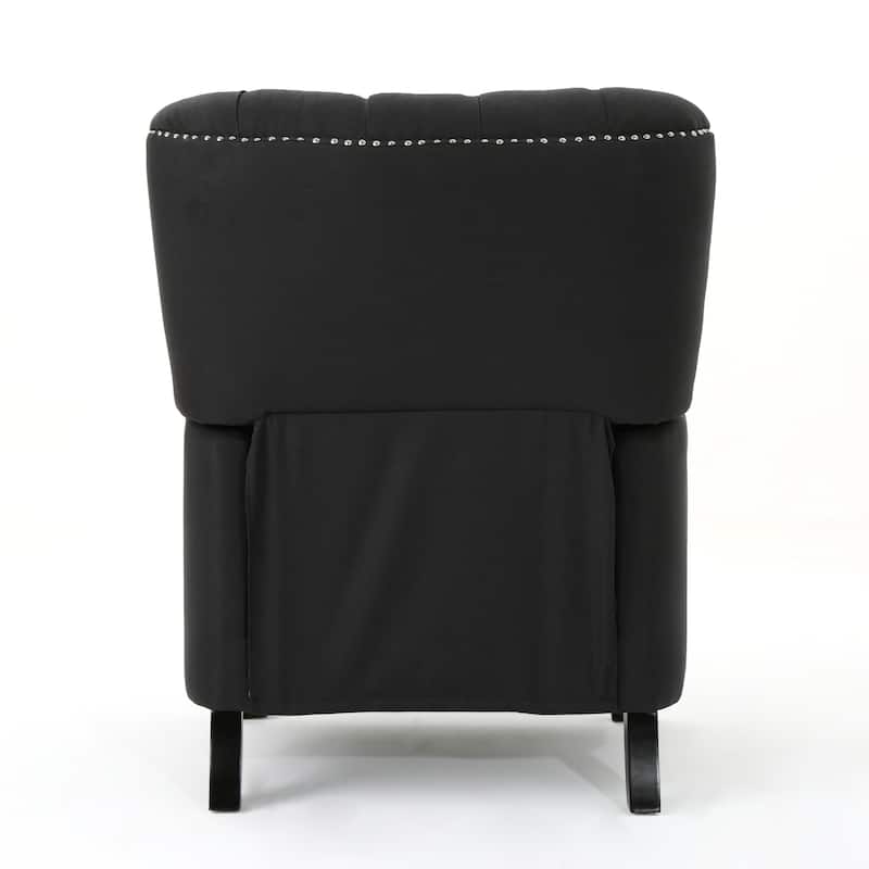 Roomfitters Modern Fabric Push Back Recliner, Comfortable Lounge Chair for Living Room, Bedroom