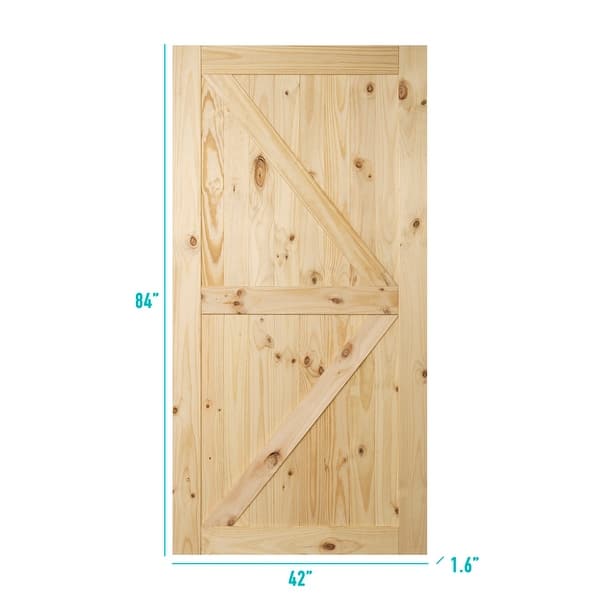 Shop Belleze 42 X 84 Inches Natural Wood Pine Unfinished Diy