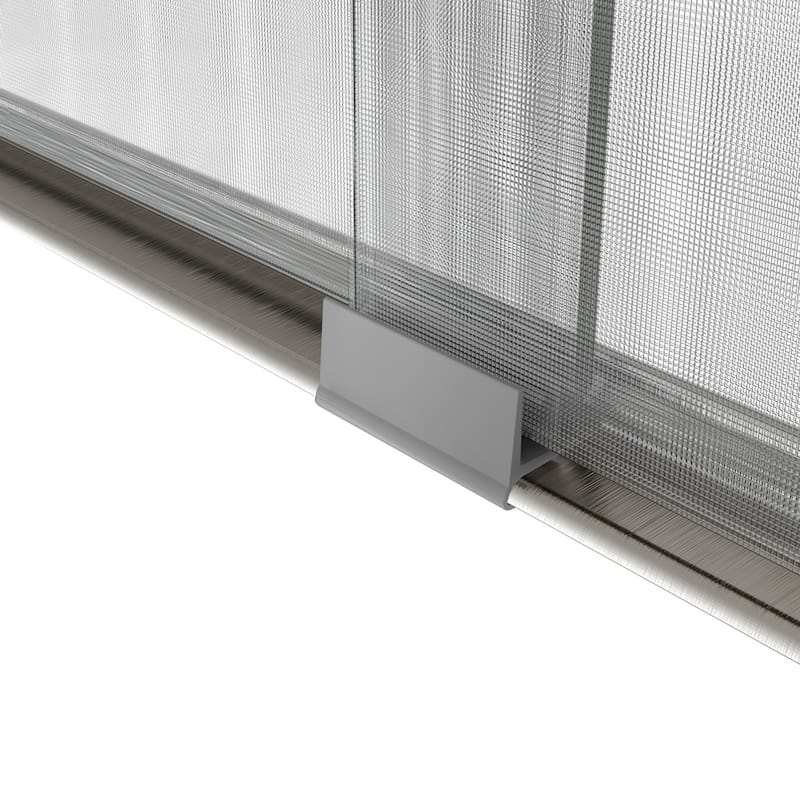 Elegant 60 in. W x 72 in. H Double Sliding Shower Doors wiith Frosted Glass in Brushed Nickel Finish - 60'' x 72''