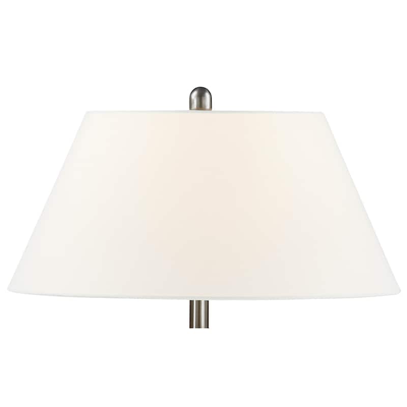 Garrison 23" Table Lamp with Linen Shade, Brown/Taupe
