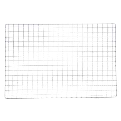 2pcs Square BBQ Grill Net 7.9"x11.8" Galvanized Iron Barbecue Mesh for Baking