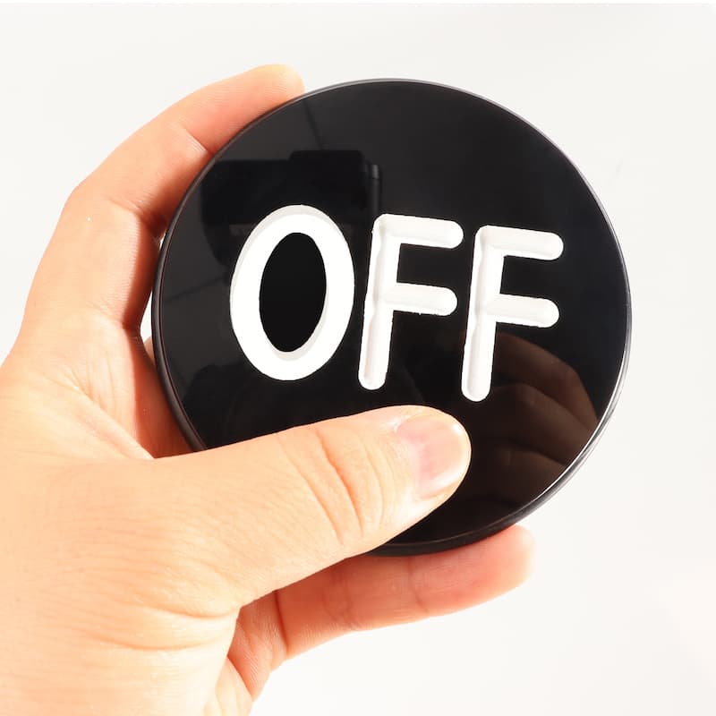 GSE™ 3" Casino Craps ON/Off Puck. Double-Sided Acrylic Craps Button
