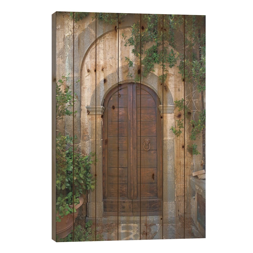 Venice Doorway Print On Wood by Aledanda - Multi-Color