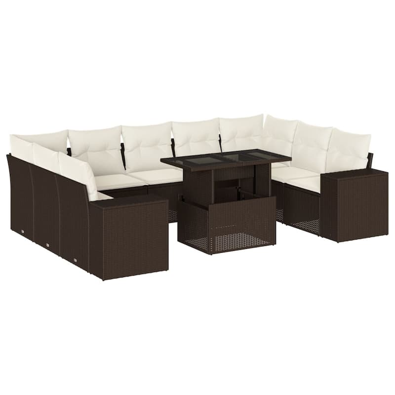 vidaXL Garden Sofa Set - 21.7 x 39.4 x 28.7