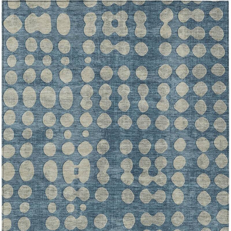HomeRoots Abstract Transitional Rectangle Outdoor Rug