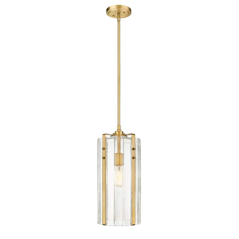 Alverton 1 Light 8 inch Rubbed Brass Pendant Light.