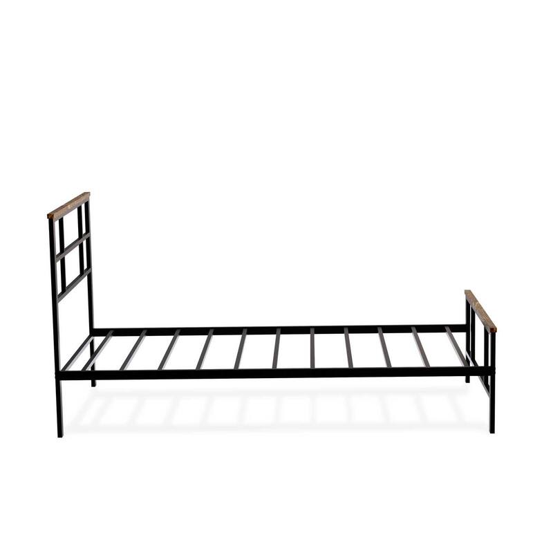 Modern Bed Frame with Metal Legs - Elegant Platform Bed for Bedroom Decor