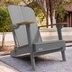 preview thumbnail 21 of 22, Patio HDPE Board Folding Adirondack Chair With Cup Holder