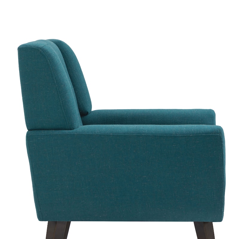Cotton/ Linen Look Fabric Modern Accent Armchair