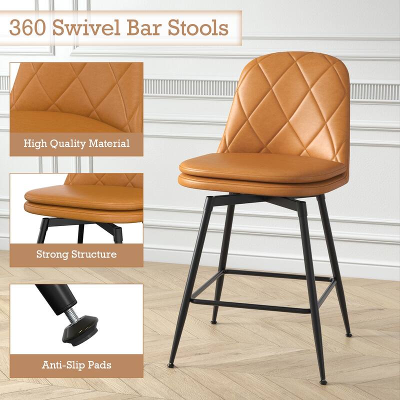 Bar Stools Set of 2 - N/A