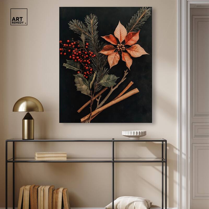 Hearth Flora Canvas by Art Remedy, Gallery Wrapped