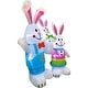 preview thumbnail 4 of 7, Fraser Hill Farm 4-Ft. Tall Bunny Rabbit Family, Outdoor/Indoor Blow Up Spring Inflatable with Lights - 4 ft.