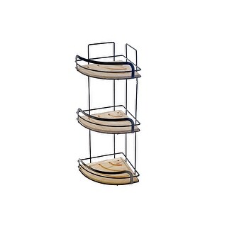 3-Tier Corner Rack With Bamboo - Bed Bath & Beyond - 42183001