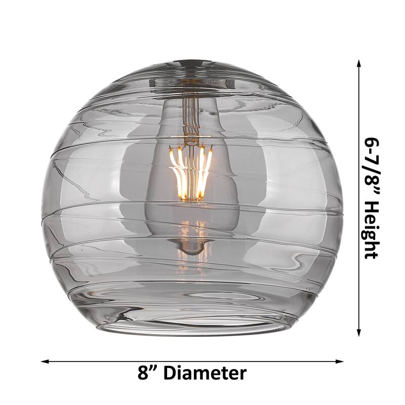 Innovations Lighting Downtown Urban - Crown Point - 1 Light 8" Athens Deco Swirl Cord Hung Pendant