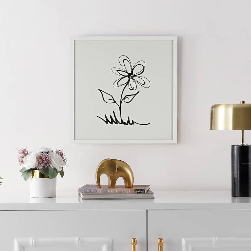 SAFAVIEH Nadjia Signed: Springtime 16-inch Square Framed Wall Art
