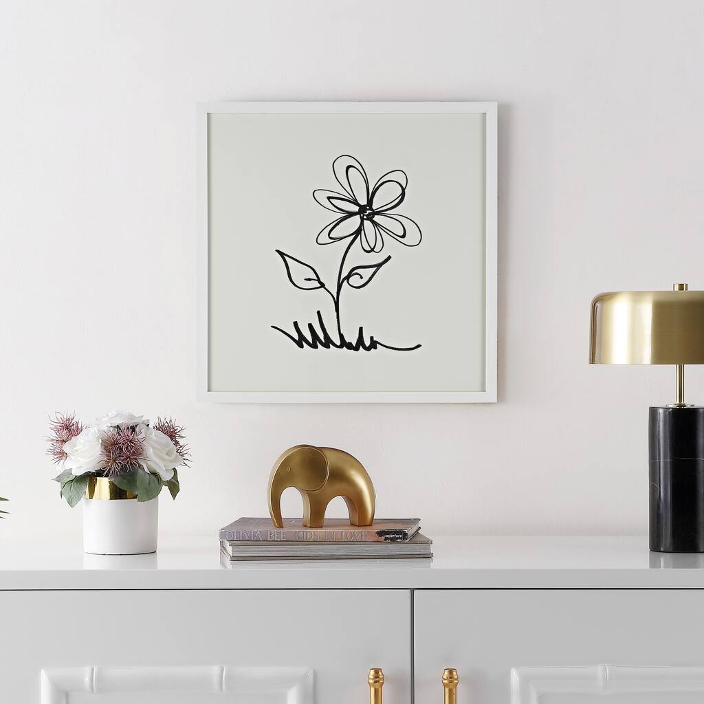 SAFAVIEH Nadjia Signed: Springtime 16-inch Square Framed Wall Art