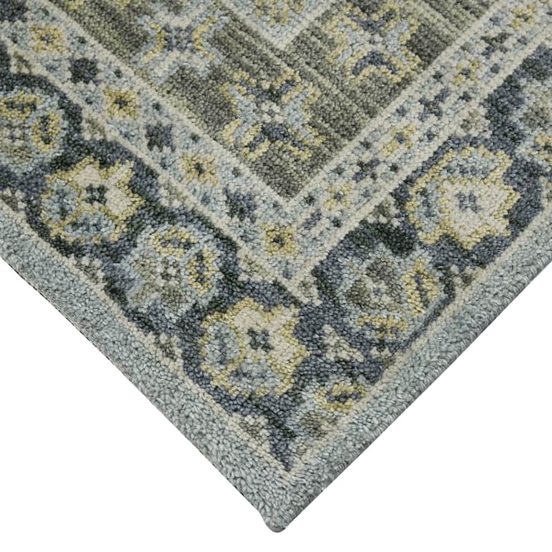 Magi Diviana Jane Sky Blue Hand-Knotted Wool Area Rug