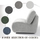 preview thumbnail 48 of 54, 33'' W Swivel Armless Sponge Filling Bean Bag Accent Chair Lounger