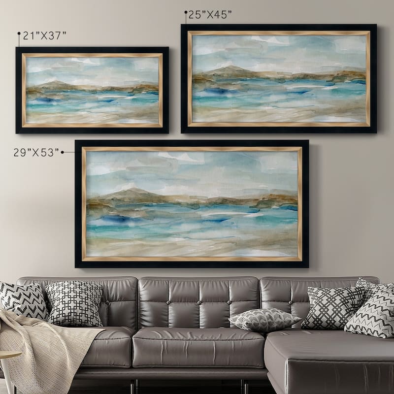 Peaceful Beach II Premium Framed Canvas- Ready to Hang