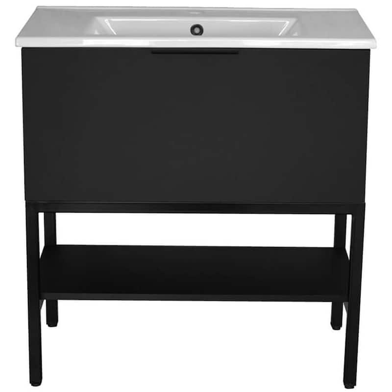 Nameeks Bodrum-3318 Bodrum 30" Free Standing Single Basin Vanity Set