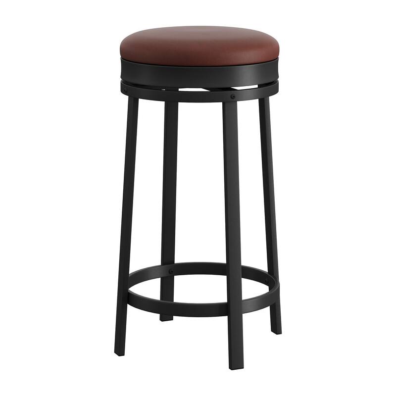 Swivel Bar Stools set of 1/2/4, 24" Counter Height Bar Stools with Footrest