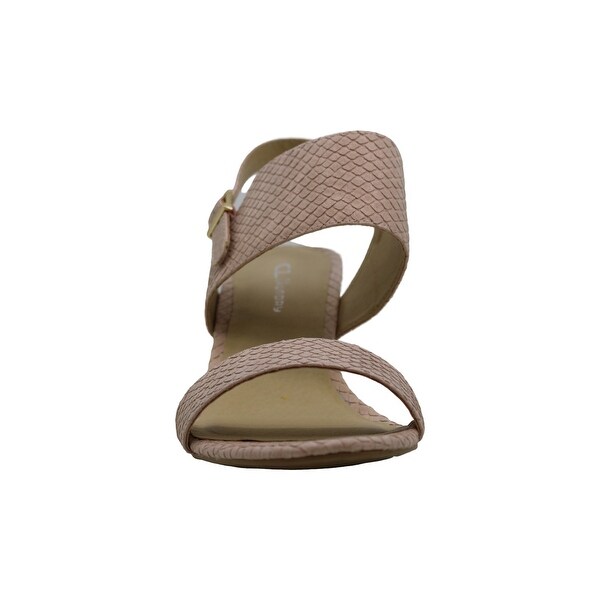 cl by laundry spot on sandal