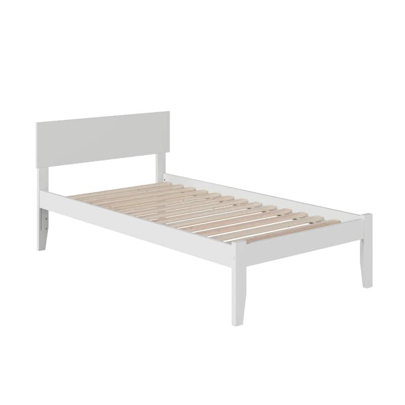 Platform Bed Frame Modern Low Profile Bed with Open Footboard