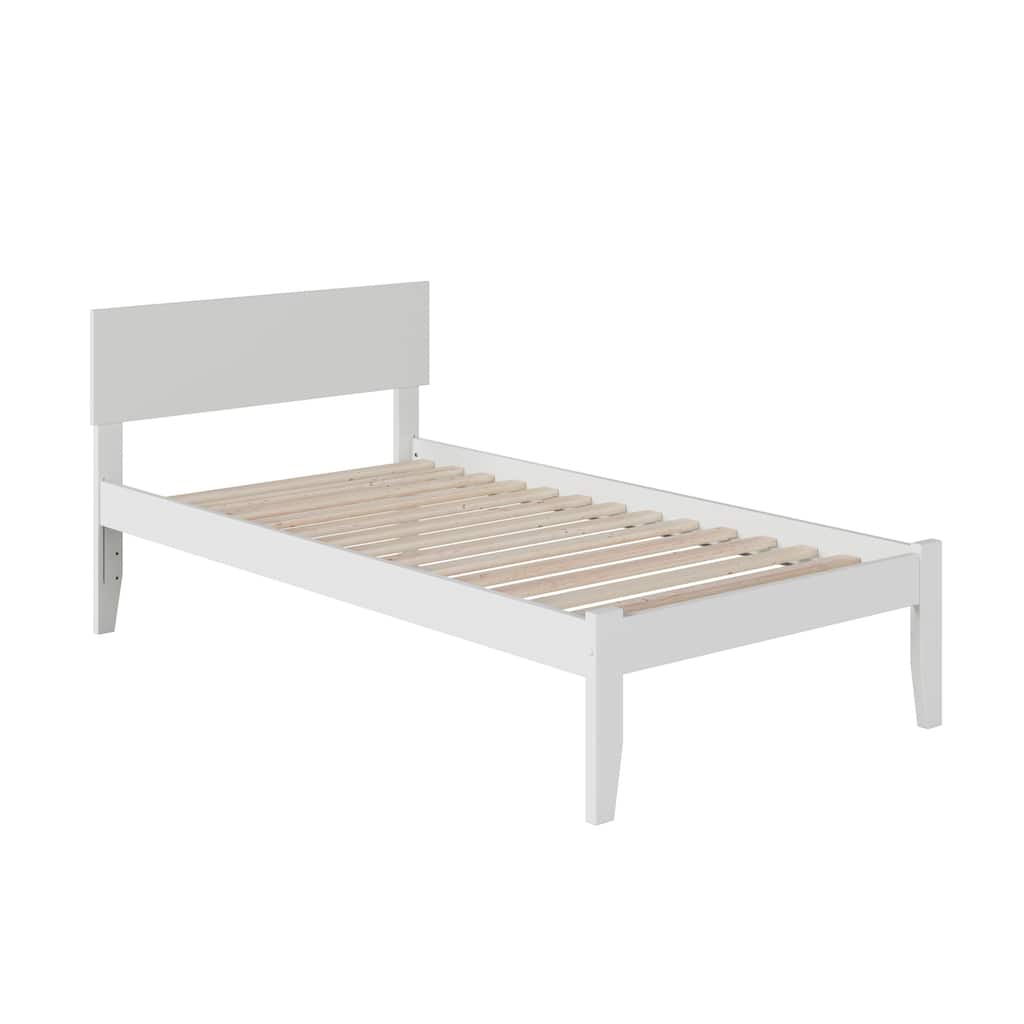 Platform Bed Frame Modern Low Profile Bed with Open Footboard