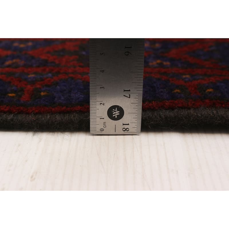 ECARPETGALLERY Hand-knotted Uzbek Kargahi Indigo Wool Rug - 5'0 x 6'1