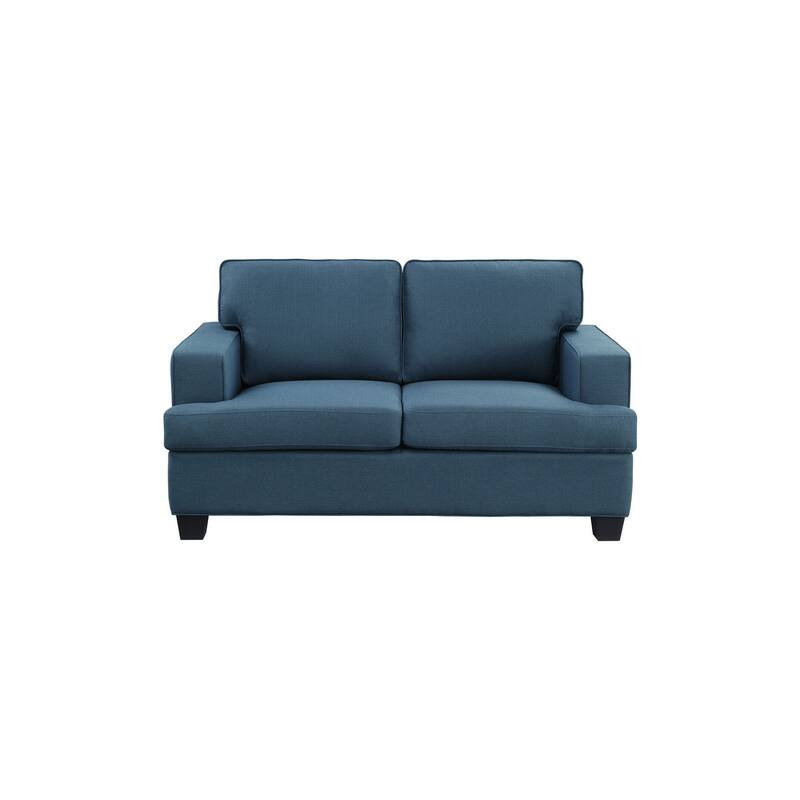 Jobyna Blue Textured Fabric Living Room Set