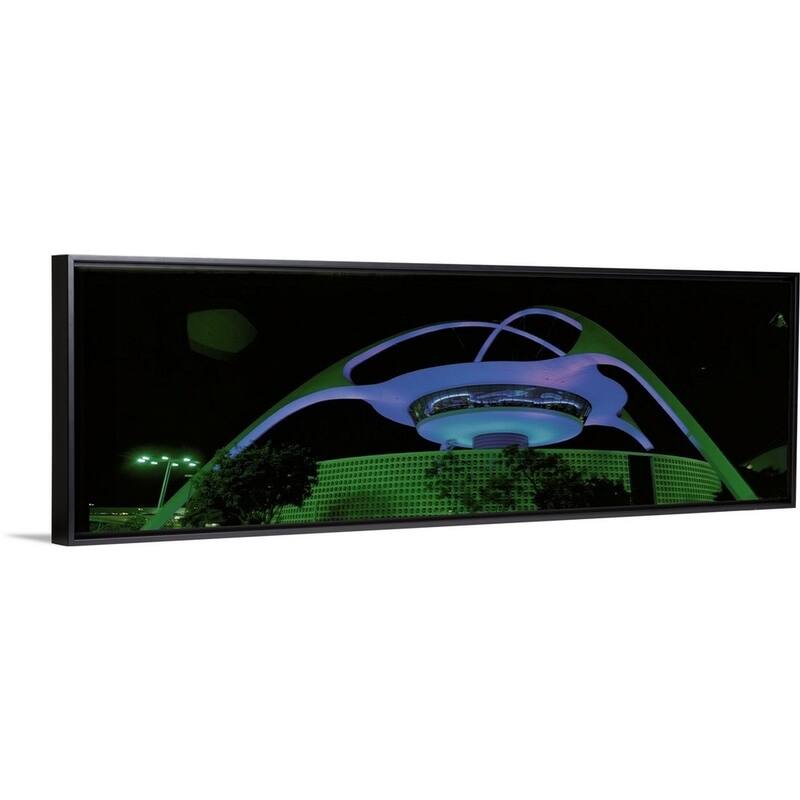 "LAX Theme Restaurant " Black Float Frame Canvas Art