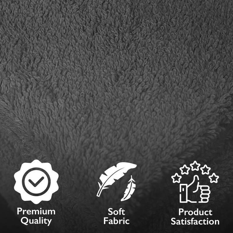 4 Piece Premium Cotton Bath Towels Set 27x54" Soft Absorbent