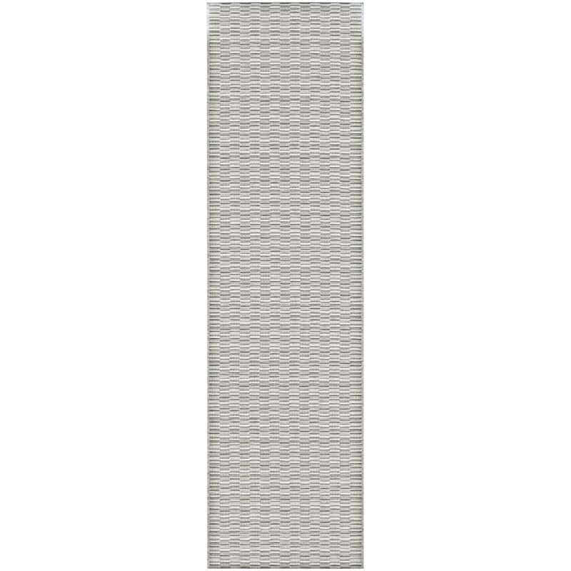 Vector Camden Indoor/ Outdoor Area Rug - 2'3" x 11'9" Runner - Blue/Silver