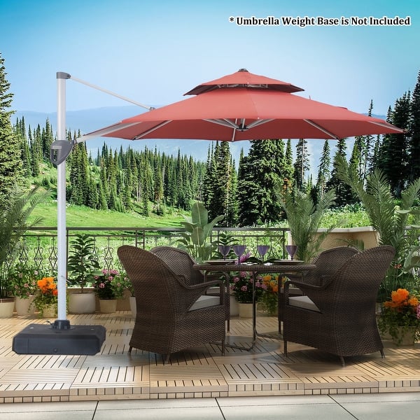11 foot patio umbrella cover Replacement Canopy for 2014 11ft Offset air dry imported Measure your furniture based on the illustration Garden Winds Offset 11Ft Umbrella