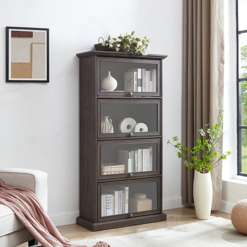 Stylish Multi-functional Glass Display Cabinet for Various Rooms