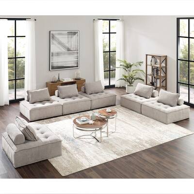Art Leon Modern Square Modular Sectional Sofa